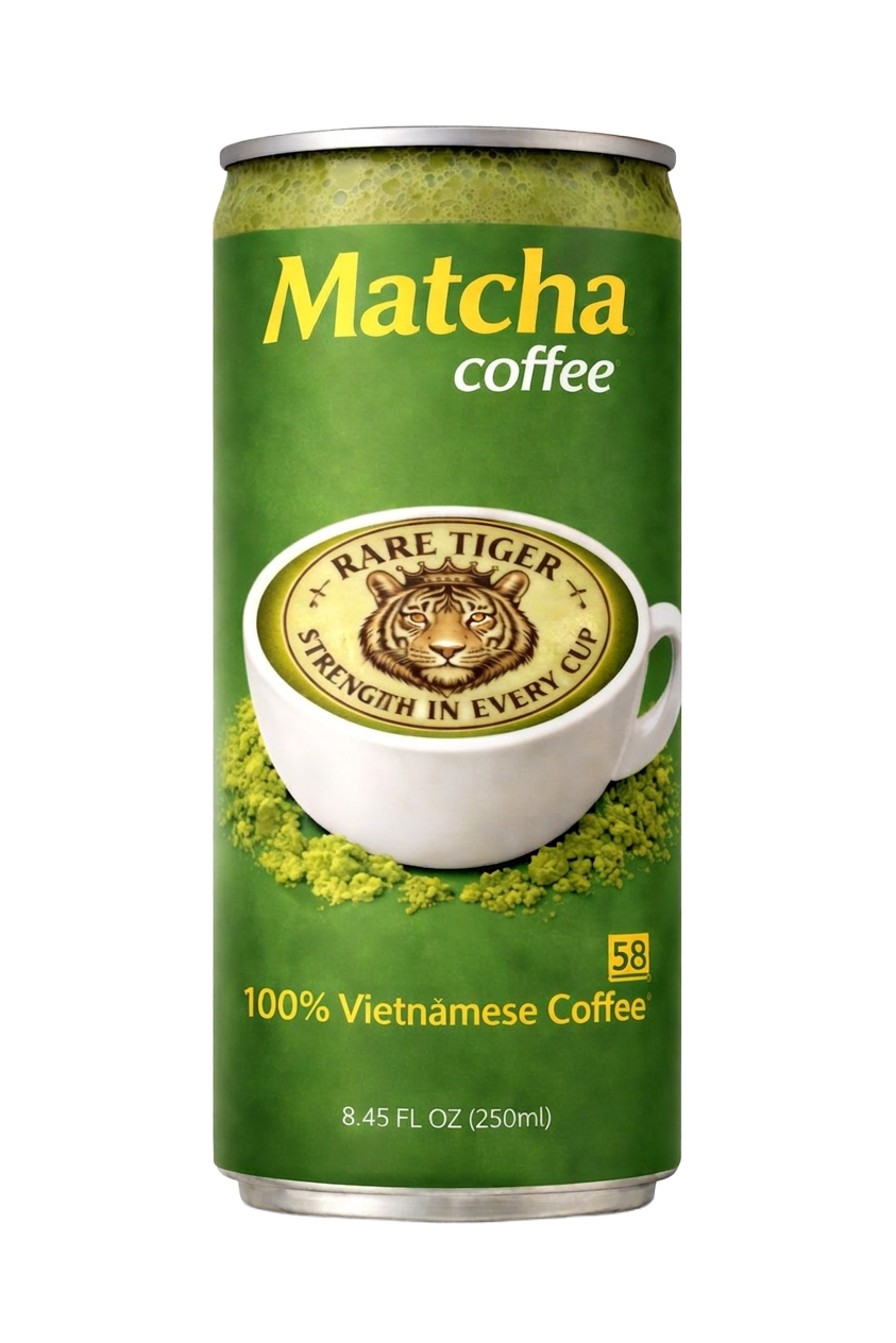Rare Tiger Matcha coffee can