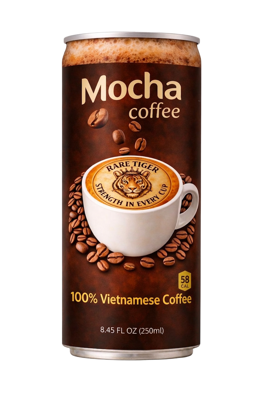 Rare Tiger Mocha coffee can