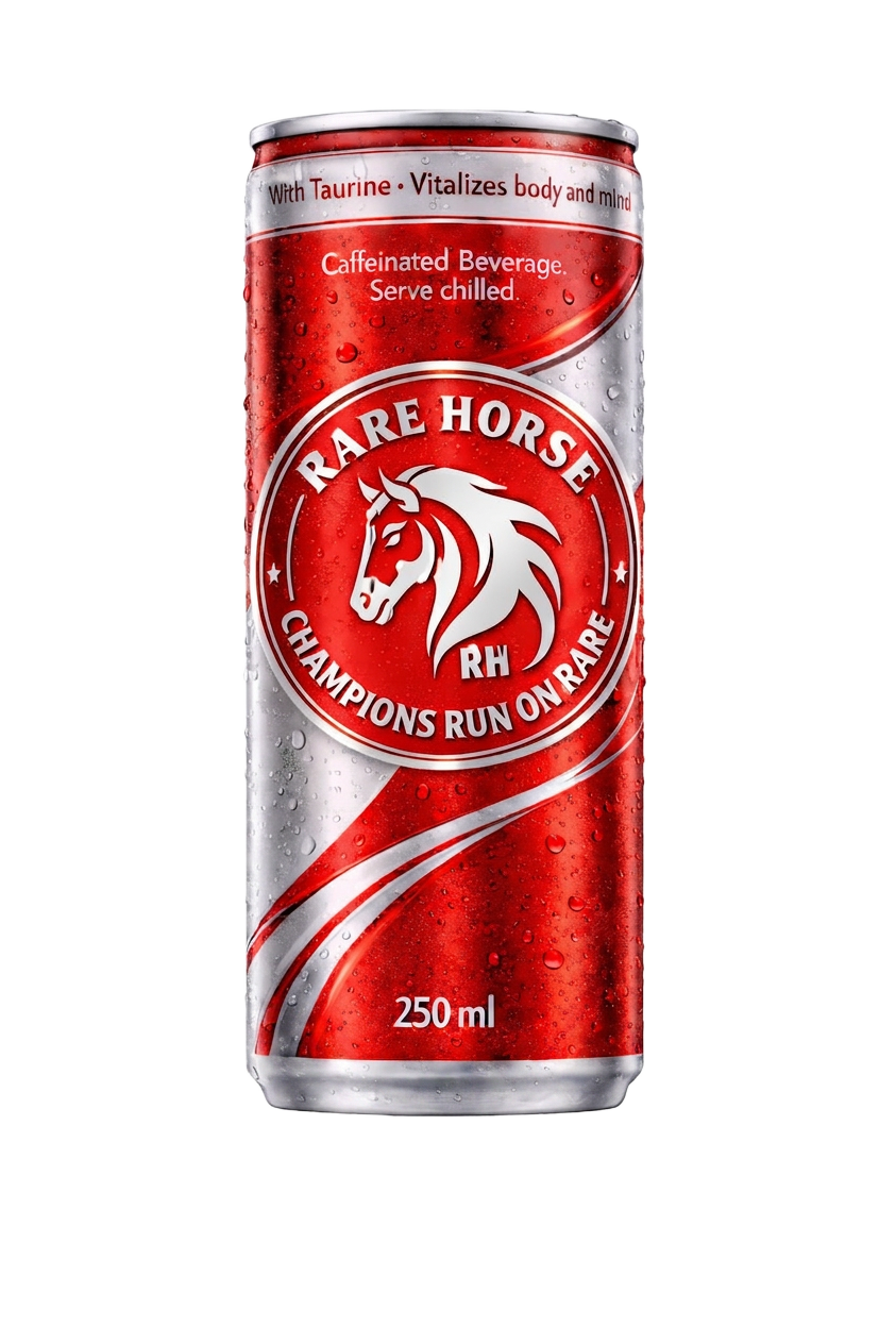 Rare Horse energy drink can